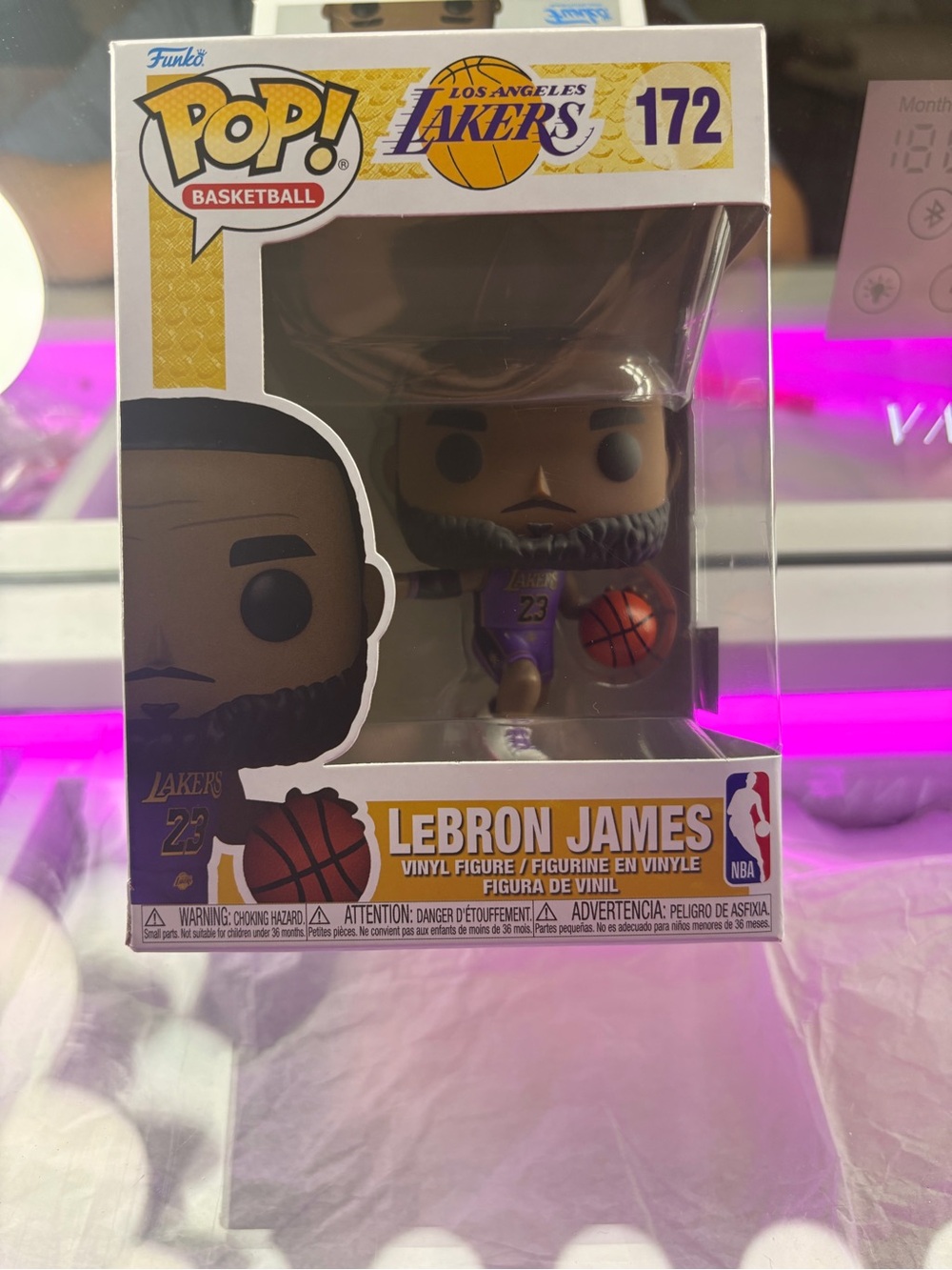 Funko Pop! LeBron James Lakers Vinyl Figure - Purple, Gold, White